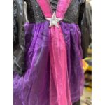 Déguisement Sorcière Avec Chapeau Noir Violet 8-10ans – Image 3