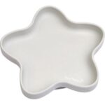 Assiette Plate Star  Silicone Gris