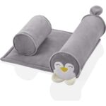Babyjem 679 - Oreiller de sommeil latéral Pingouin Gris