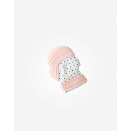 Gant de dentition Mouthie Mitten Rose