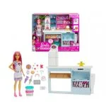 Coffret de jeu Patisserie ​Barbie avec poupée  silhouette Petite de 30,5cm