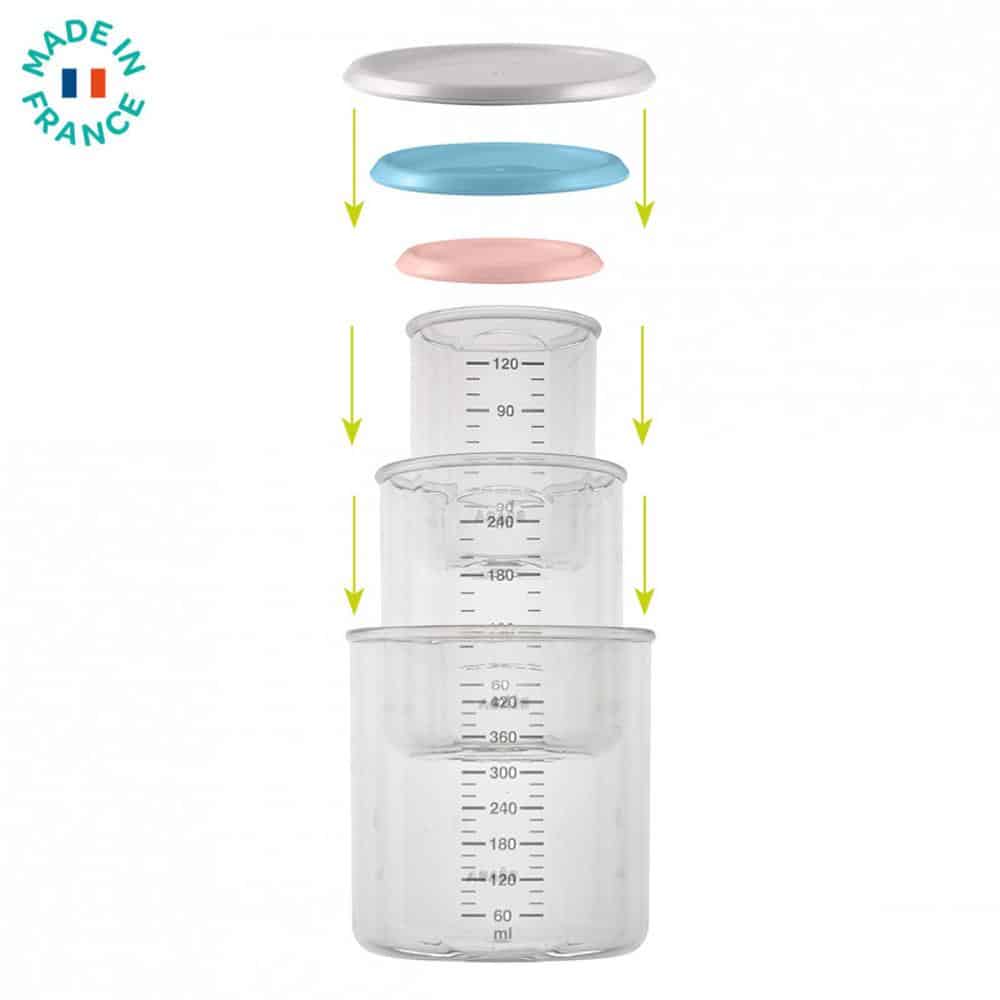 3384349128043 Set 3 Glass portions Baby/Maxi/Maxi+ 120/240/420ml – Image 1