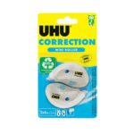 Lot de 2 UHU Correction Mini Roller  6 m x 5 mm