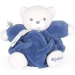 Doudou Patapouf Ourson Bleu Ocean 20 cm