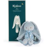 Doudou Pantin Lapin Bleu 25 cm