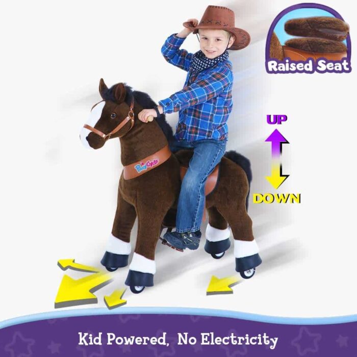 Pony Cycle Chocolat Brun avec Sons et Frien 4-9ans – Image 2