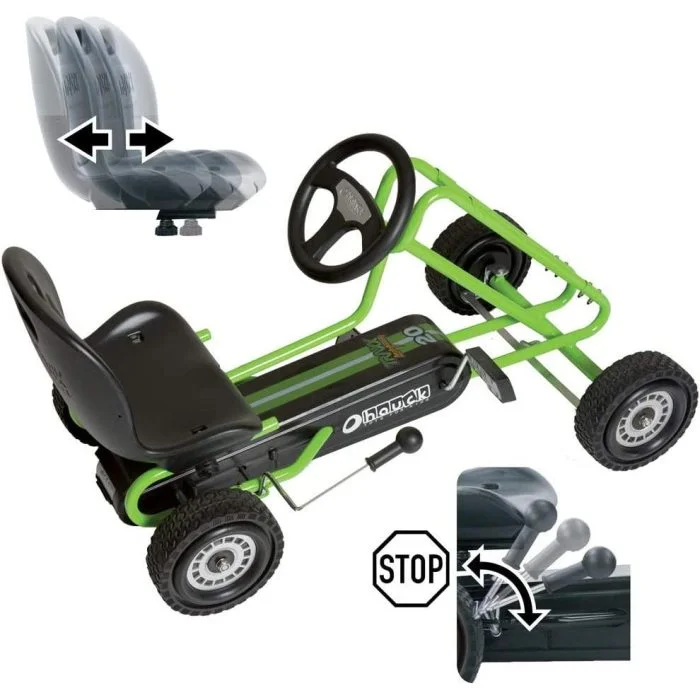 Kart Ã  Pedale Tornado Green – Image 3