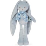 Doudou Pantin Lapin Bleu 25 cm – Image 2