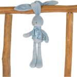 Doudou Pantin Lapin Bleu 25 cm – Image 3