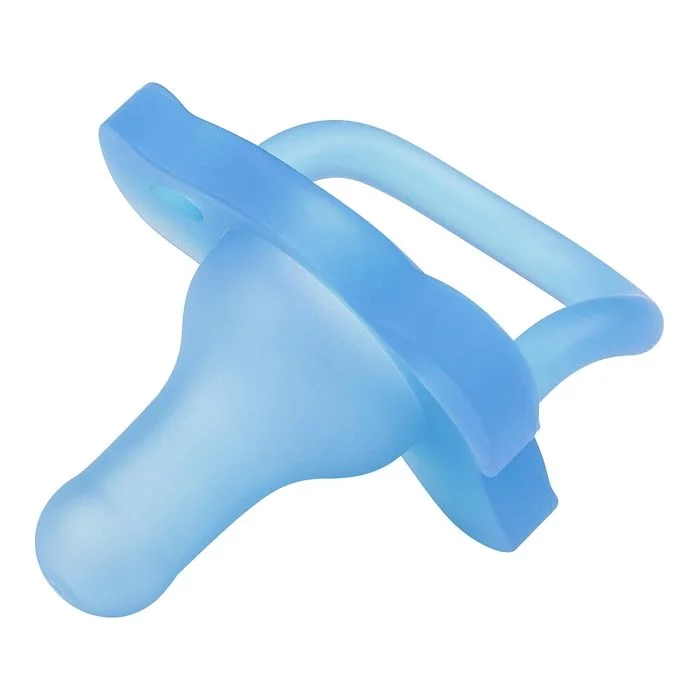 HappyPaci une pièce Silicone Sucette  0m+ Bleu -Paquet de 2 – Image 4