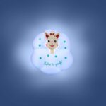 Veilleuse Sophie la girafe Tape on Light 4 couleurs 7x16x23,5 cm