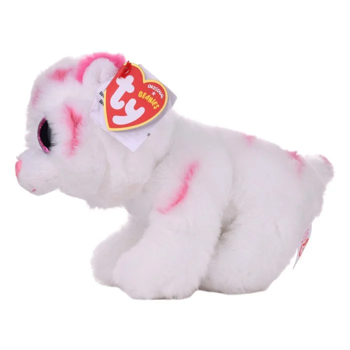 BEANIE BABIES SMALL - TABOR LE TIGRE ROSE/BLANC – Image 2