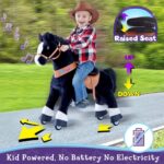 Ponycycle Noir avec sons et friens 4-9ans