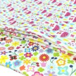 2 Sacs (XL) zippés imperméables à Pastèque, fleurs