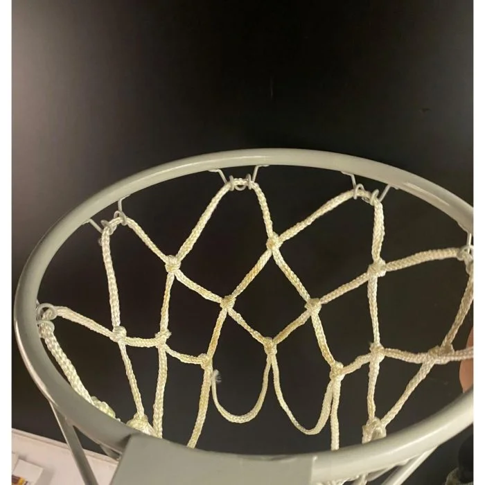 anneau de basket ball en metal en gris Claire – Image 2