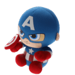 MARVEL BEANIE BABIES SMALL - CAPTAIN AMERICA – Image 2