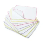 Babyjem 433-Pack de 10 Serviettes en Coton Blanc 20x20cm