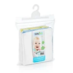 Babyjem 433-Pack de 10 Serviettes en Coton Blanc 20x20cm – Image 3