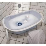 Thermomètre de bain "Lotus" Gris-Bleu – Image 2