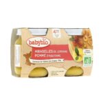 Babybio  Pot mirabelle pomme 2*130gr