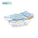 Babyjem 164 -Support de bain pour bébé avec filet à bulles Bleu