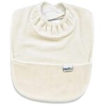 Babyjem 375- Bavoir en velours écru