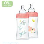 Dodie Biberon Senstation+ Tétine Plate 270ml 0-6m Jardin – Image 2
