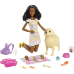 Coffret de jeu Barbie avec chien et chiots