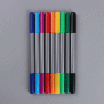 Set 12 Crayons Couleurs Pointe Double