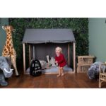 Toile de Lit Cabane Grise 70×140 Cm – Image 3
