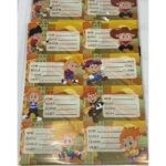 Etiquettes Scolaire Fantaisie Ecolo Kids 7 x 4 cm