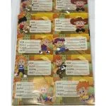 Etiquettes Scolaire Fantaisie Ecolo Kids 7 x 4 cm