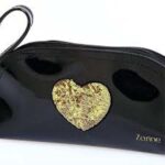 Zarine-Trousse maquillage coeur dore