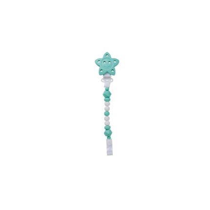 Porte-sucette silicone "Petite Étoile" - menthe