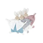 Doudou Lapin Bleu Coton Bio – Image 2