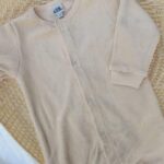 Grenouillère en bouclette velours Beige -1mois