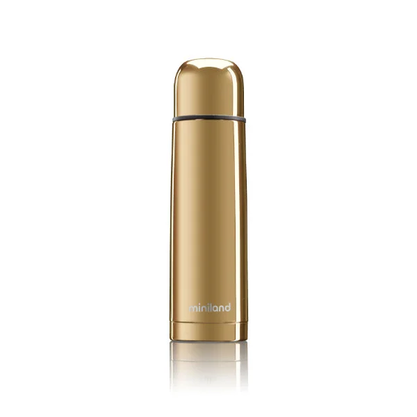 miniland-thermos-thermy-deluxe-or-avec-effet-chrome-500-ml-a317780 Thermos Deluxe Gold 500ml – Image 1