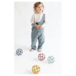 BALLON SENSORIEL EN SILICONE COULEURS MOUTARDE