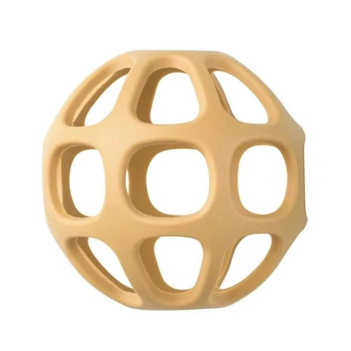 BALLON SENSORIEL EN SILICONE COULEURS MOUTARDE – Image 2