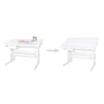 Pinolino Bureau enfant Lena, pin, lasuré blanc L 109 x P 58 x H 70 – Image 2