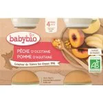 BABYBIO PÊCHE Petits Pots De Fruits | 2 X 130 G