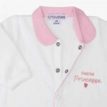 Pyjama en velour Princesse Rose 6 mois – Image 3