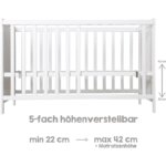 roba Lit cododo bois blanc 60x120 cm – Image 3