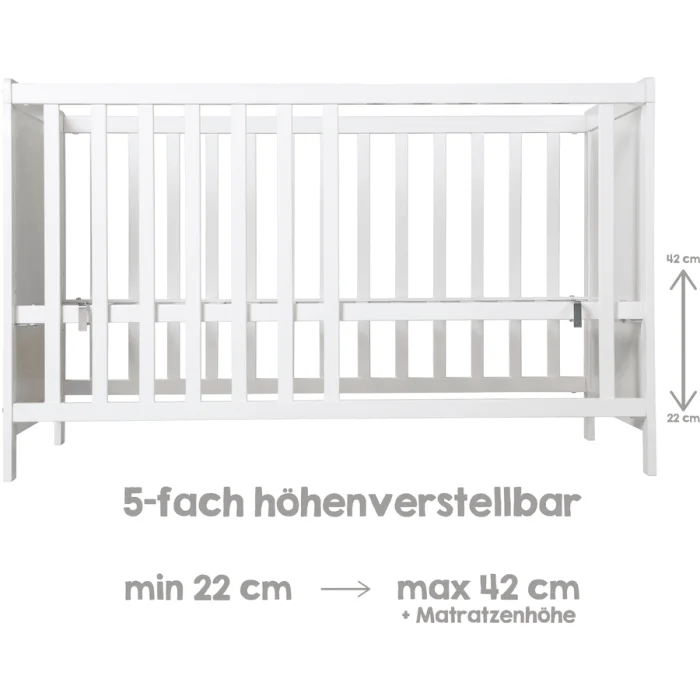 roba Lit cododo bois blanc 60x120 cm – Image 3