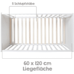 roba Lit cododo bois blanc 60x120 cm – Image 4