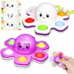 Light up Octopus Push Popper Spinner (Couleurs aléatoires )