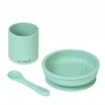Set d'alimentation Party 3pcs Silicone Menthe