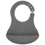 Babyjem 718- Bavoir en silicone Gris