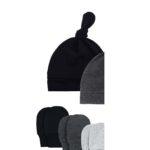 une paire de moufle et bonnet noir – Image 3