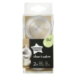 Tetines Tommee Tippee (0m+) - Slow Flow Teats – Image 2